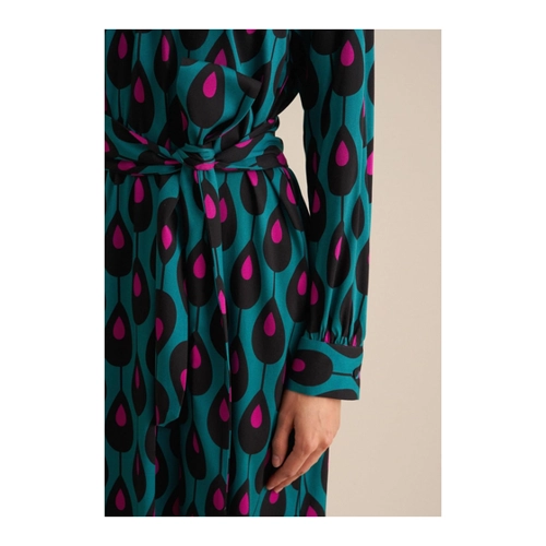 Bild von Seidensticker Damen Kleid Regular Langarm Hemdblusenkragen - Eleganz und Komfort vereint
