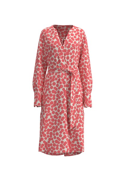 Bild von seidensticker Sommerkleid »Schwarze Rose«, Langarm Kragen Punkte