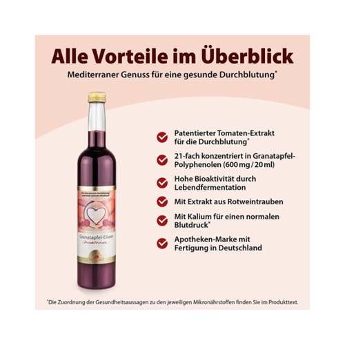 Bild von Dr. Jacob's Granatapfel Elixier mit Granatapfel Polyphenolen