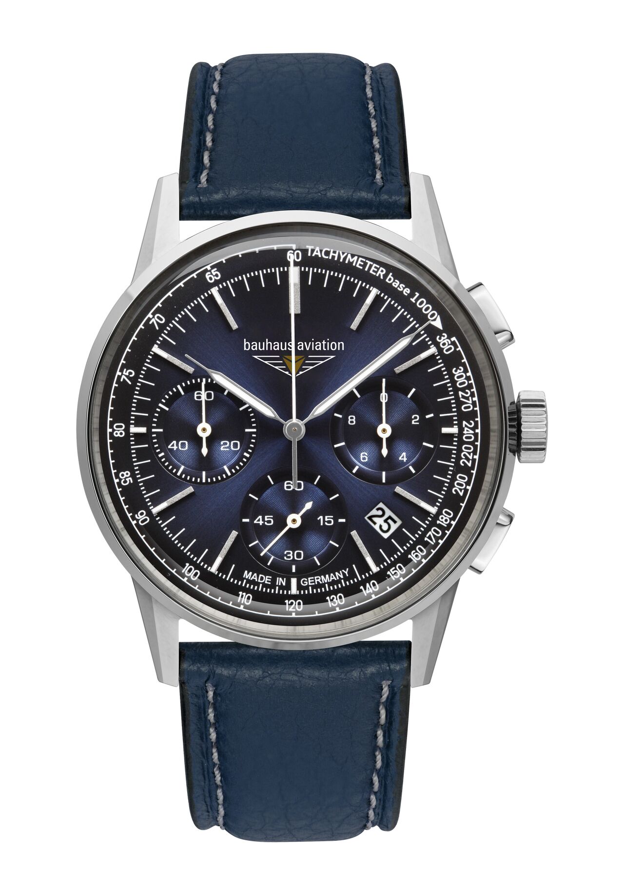 Bild von bauhaus Chronograph »G38«, Quarzuhr, Armbanduhr, Herrenuhr, Made in Germany, Lederarmband, analog