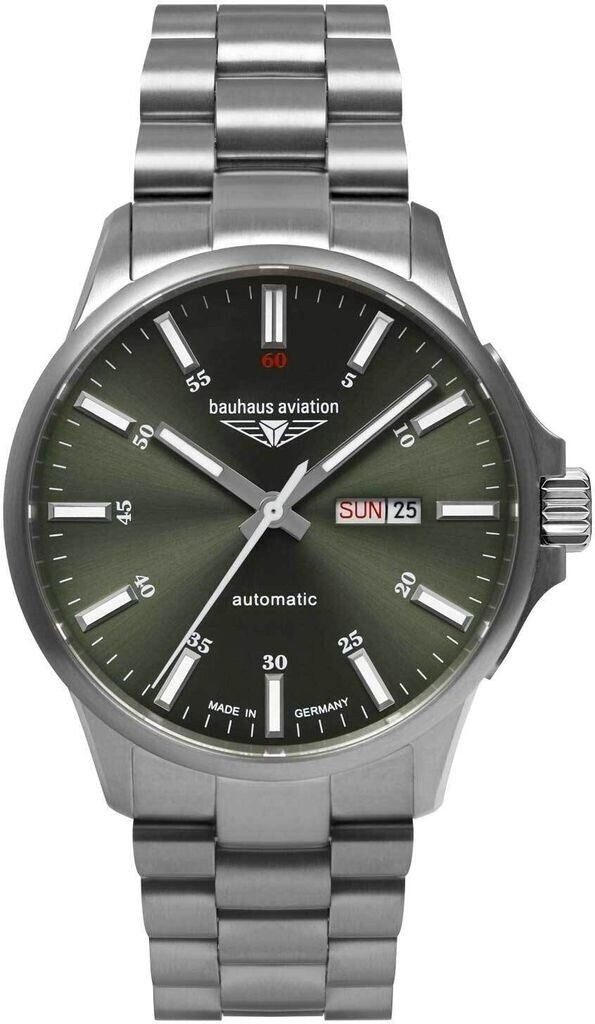 Bild von bauhaus Automatikuhr »2866M4«, Armbanduhr, Herrenuhr, Titan, Datum, Saphirglas, Made in Germany
