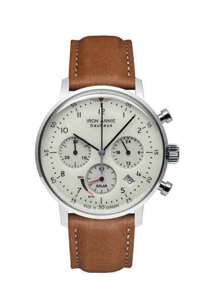 Bild von IRON ANNIE Chronograph »Bauhaus, Solar Chronograph, 5086-5«, Armbanduhr, Herrenuhr, Solar, Datum, Made in Germany
