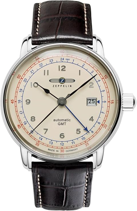 Bild von Zeppelin 7668-5 Los Angeles LZ126 Automatik GMT Herrenuhr 43mm 5ATM
