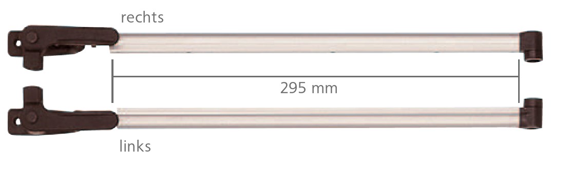 Bild von Dometic Seitz Fensteraussteller, Klick-Klack-Automatik für Fensterhöhe 700mm, Paar