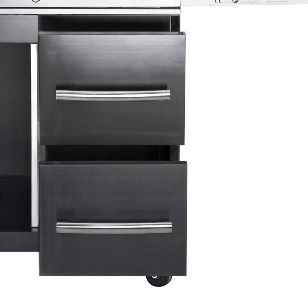 Bild von All'Grill, Grillausstattung + Ersatzteile, Schubladen-System re. für Modular CHEF L -black-