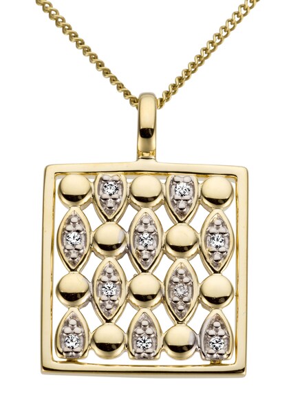 Bild von Firetti Kettenanhänger »Schmuck Geschenk Gold 585 Halsschmuck Anhänger für Halskette«, mit Brillanten