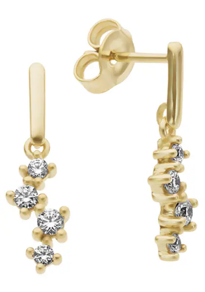 Bild von Firetti Paar Ohrstecker »Schmuck Geschenk Gold 333 Ohrschmuck Solitär«, mit Zirkonia (synth.)