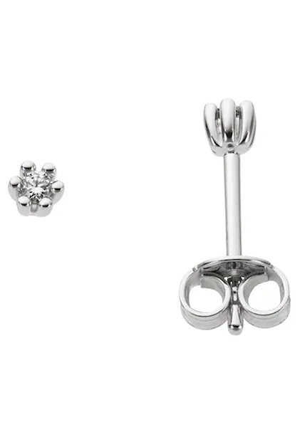 Bild von Firetti Paar Ohrstecker »Schmuck Geschenk Gold 333 Ohrschmuck Solitär«, mit Brillant - Krappenfassung