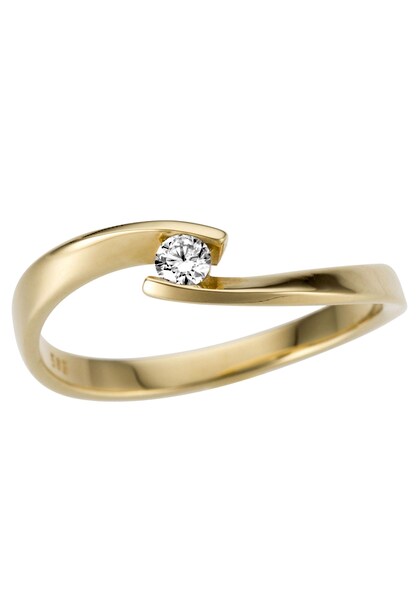 Bild von Firetti Goldring »Schmuck Geschenk Gold 333 Damenring Verlobungsring Goldring Solitär«, mit Brillant
