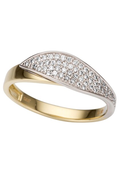 Bild von Firetti Fingerring »Schmuck Geschenk Gold 585 Damenring Goldring«, mit Brillanten