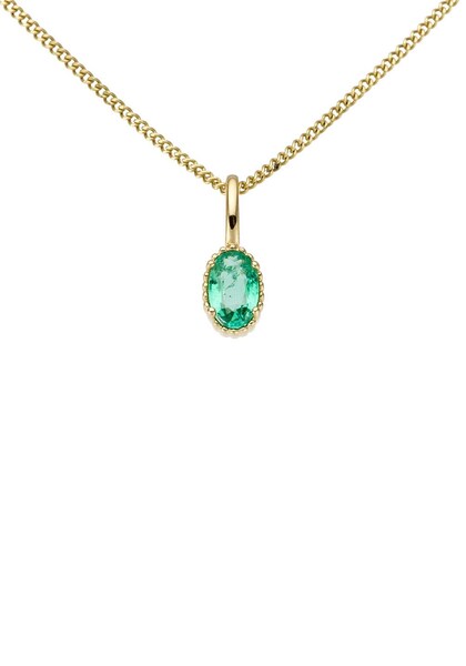 Bild von Firetti Kettenanhänger »Schmuck Geschenk Gold 333 Halsschmuck Anhänger für Halskette«, mit Smaragd