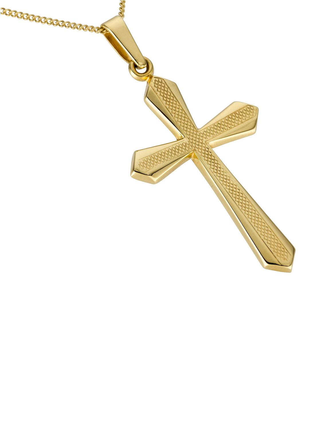 Bild von Firetti Kettenanhänger »Schmuck Geschenk Gold 333 Halsschmuck Anhänger für Halskette Kreuz«, Made in Germany