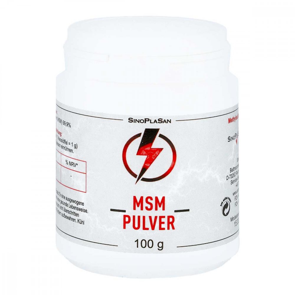 Bild von Msm Pulver Pur 99,9% Methylsulfonylmethan 100 G - Zur Nahrungsergänzung mit Schwefel