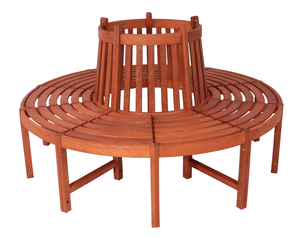 Bild von Garden Pleasure Baumbank Fontana 985037 braun Holz Ø 160,0, Innen: Ø 56,0 cm