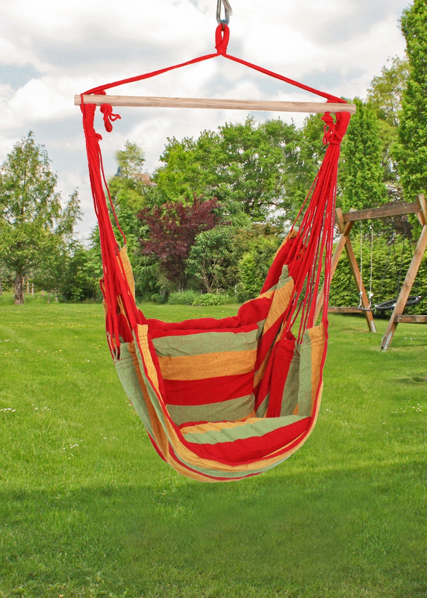Bild von Garden Pleasure Hängesessel TOBAGO, 65 % Baumwolle / 35 % Polyester, Anthrazit