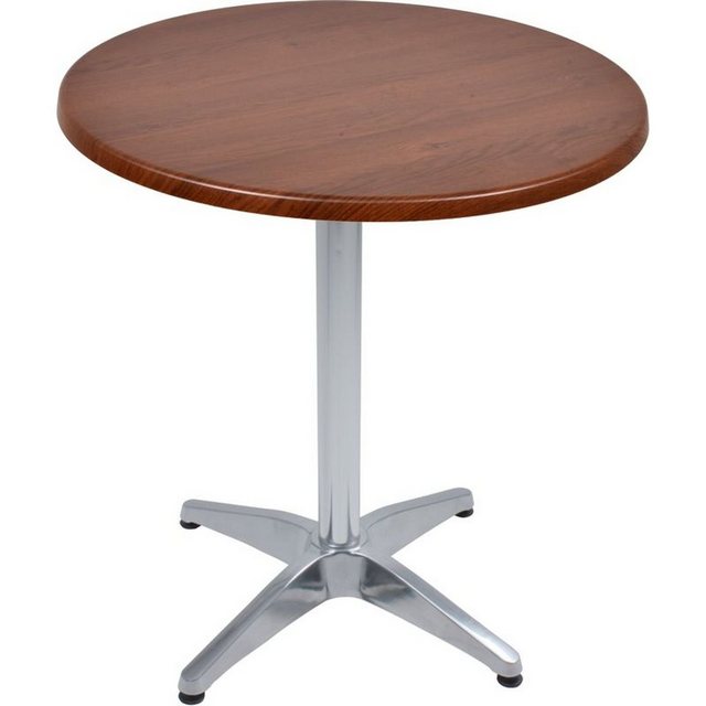Bild von Bistrotisch Set Bennet Ø70cm Tischgestell Aluminium blank Garten Tisch Gestell