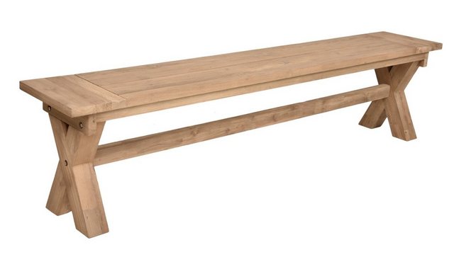 Bild von Garden Pleasure Gartenbank, Bank KISAR Teak recycelt naturbank Terrasse Sitzbank Parkbank Holz