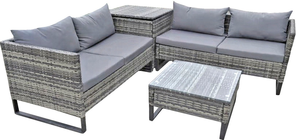 Bild von Garden Pleasure Loungeset, Lounge Eckgruppe RAMIRA Polyrattan Sitzgruppe Möbelset Garnitur