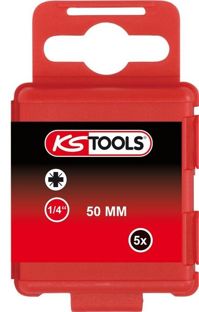 Bild von KS Tools 911.2229 9112229 Kreuzschlitz-Bit PZ 1 vernickelt E 6.3 5St.