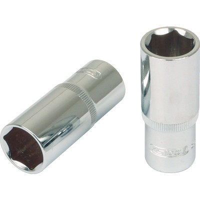 Bild von KS Tools, Steckschlüssel + Stecknuss, 3/8" CHROMEplus Sechskant-Stecknuss lang (17 mm)