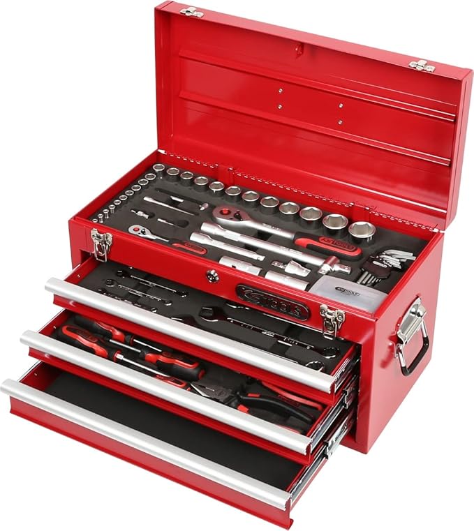 Bild von KS Tools 911.0100 1/4"+1/2" Werkzeug-Satz, 100-tlg.