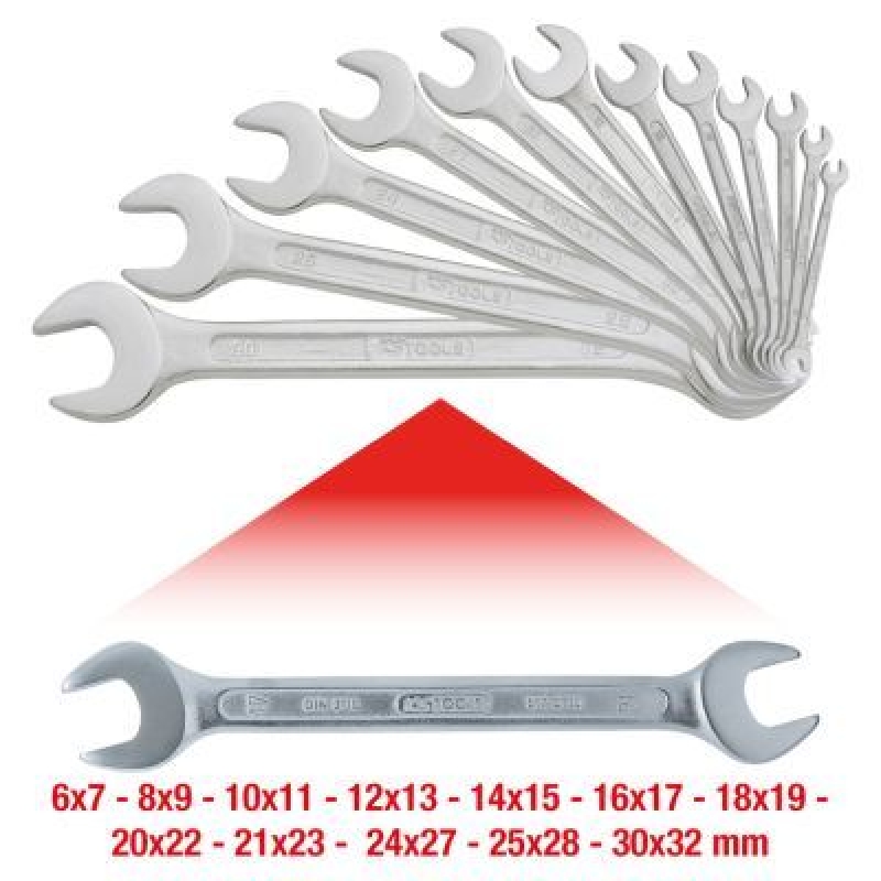 Bild von KS Tools Maulschlüssel CLASSIC Doppel-Maulschlüsselsatz 517.0125, 517.0125