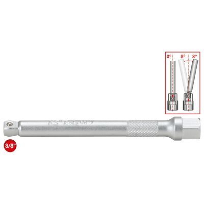 Bild von KS Tools 911.3912 9113912 Steckschlüssel-Verlängerung Antrieb 3/8  (10 mm) 150mm 1St.