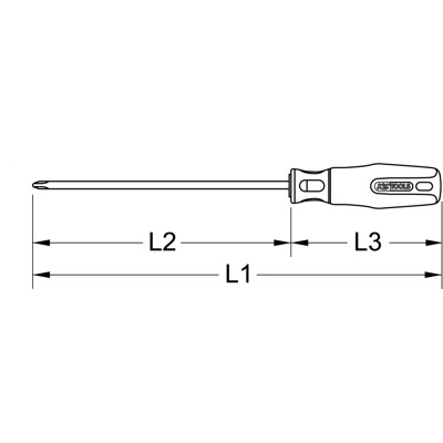 Bild von KS Tools 965.0900 9650900 Kreuzschlitz-Schraubendreher PH 0
