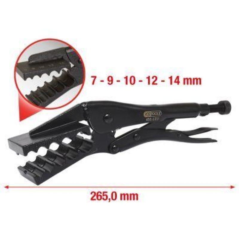 Bild von KS Tools Flachzange Spezial-Klemm-Gripzange 450.0351, 450.0351
