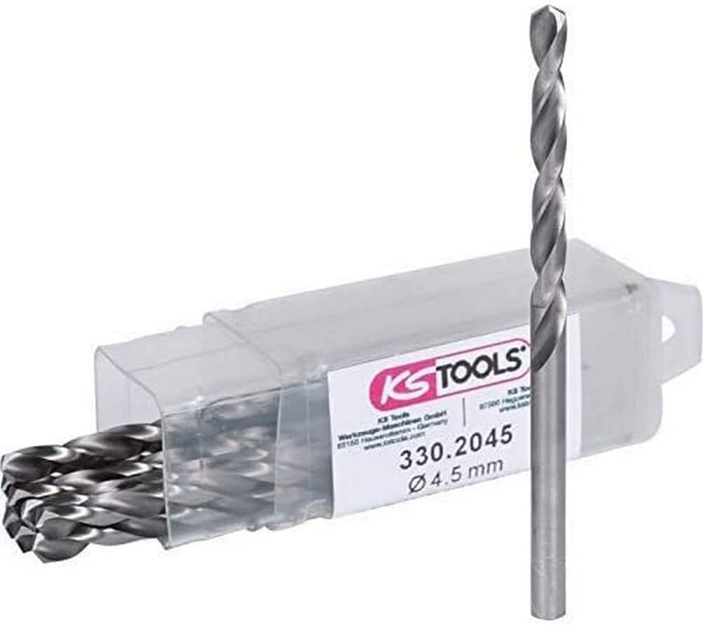 Bild von KS Tools 3302091 HSS-G Metall-Spiralbohrer-Set 9.1mm 10St.