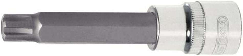 Bild von KS Tools 918.1784 1/2" CHROMEplus Bit-Stecknuss RIBE mit Stirnlochbohrung,lang,M9