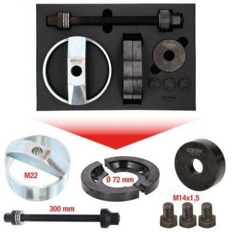 Bild von KS Tools Montagewerkzeug Kompakt-Radnaben-Werkzeugsatz 150.2145, 150.2145