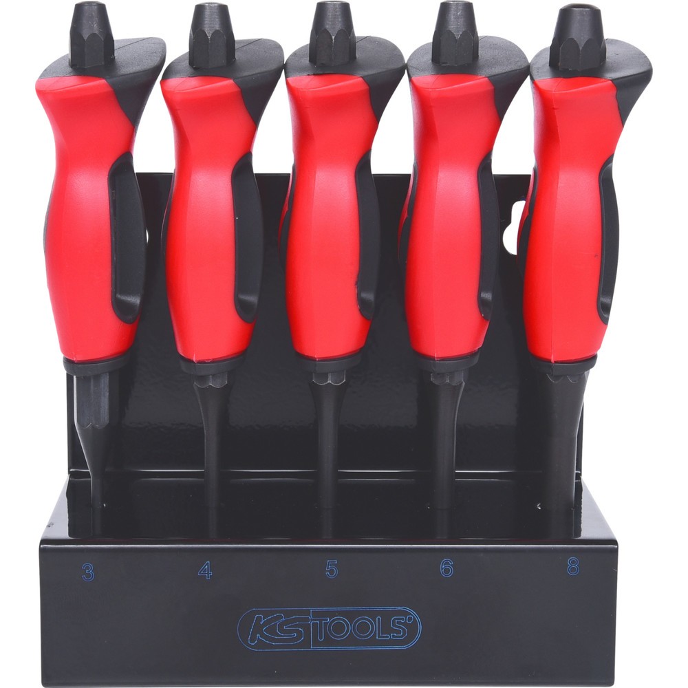 Bild von KS Tools Griff KS Tools 156.0220 Durchtreiber-Satz mit Handschutzgriff,5-tlg
