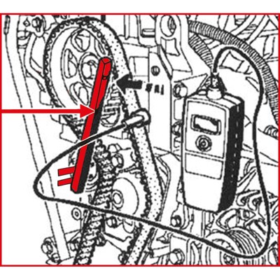 Bild von KS Tools Montagewerkzeug Spannrollen-Schlüssel Renault 400.9021, 400.9021