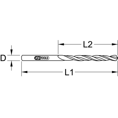 Bild von KS Tools Montagewerkzeug BERYLLIUMplus Spiralbohrer Ø12mm 962.9612, L: 220,00 cm, 962.9612