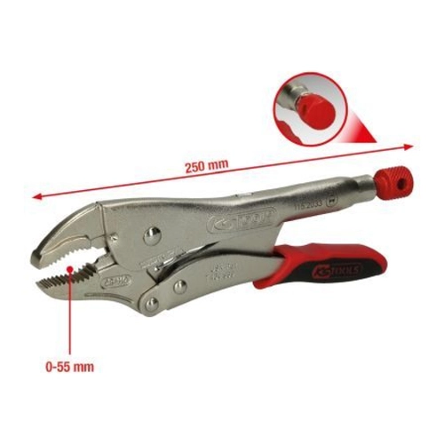 Bild von KSTOOLS® Gripzange mit Easy-Release, 55mm, L=225mm, Modellnummer 1152033