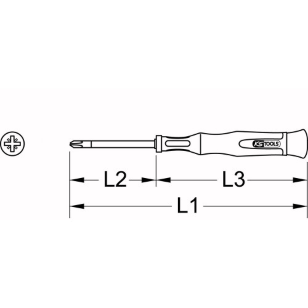 Bild von KS Tools Schraubendreher Feinmechanik-Schraubendreher 500.7157, 500.7157