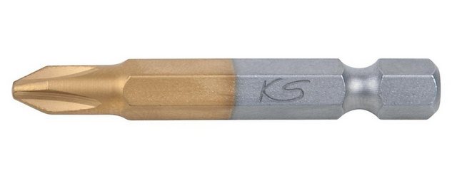 Bild von KS Tools 911.2642 9112642 Kreuzschlitz-Bit PH 1 Spezialstahl titanbeschichtet C 6.3