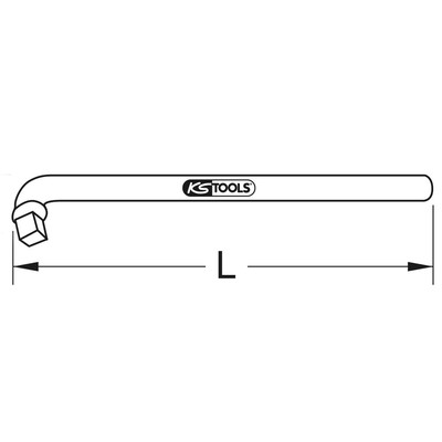 Bild von KS Tools 911.3925 9113925 Winkelgriff Antrieb 3/8  (10 mm) 180mm 1St.