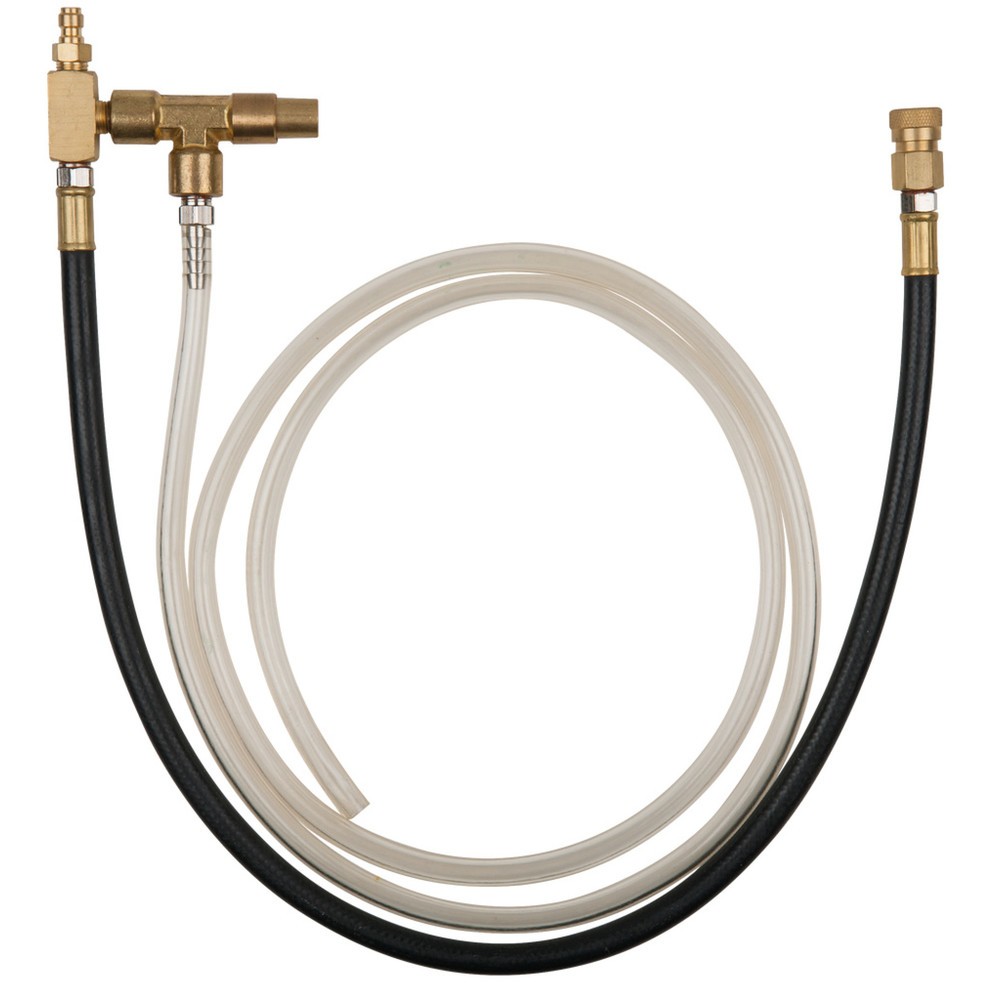 Bild von KS Tools 150.2362 Manometer-Anschlussschlauch mit 1/4" Schlauchanschluss mit Ventil für Bosch CSI und GM TBI Systeme