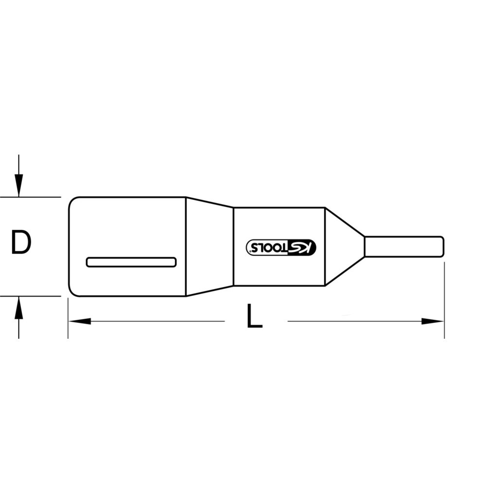 Bild von KS Tools Stecknuss 3/8" Isolierte Bit-Stecknuss Vielzahn 118.3893, 118.3893