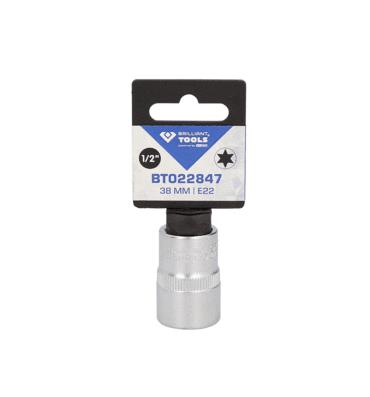 Bild von Brilliant Tools 1/2' Torx-E-Stecknuss, E22 Steckschlüsseleinsatz  BT022847