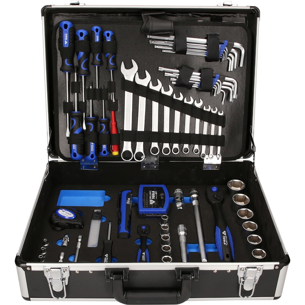 Bild von BRILLIANT TOOLS BT024143 1/4" + 1/2" Universal-Werkzeug-Satz, 143-tlg [Powered by KS TOOLS]