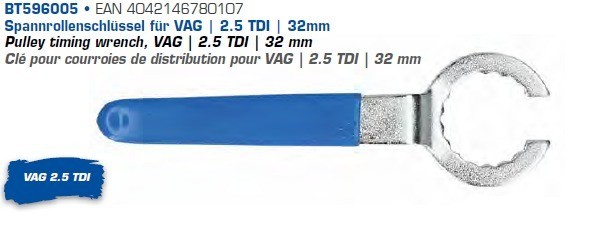 Bild von Brilliant Tools Spannrollenschlüssel für VAG, 32mm Montagewerkzeug, Zahnriemen  BT596005