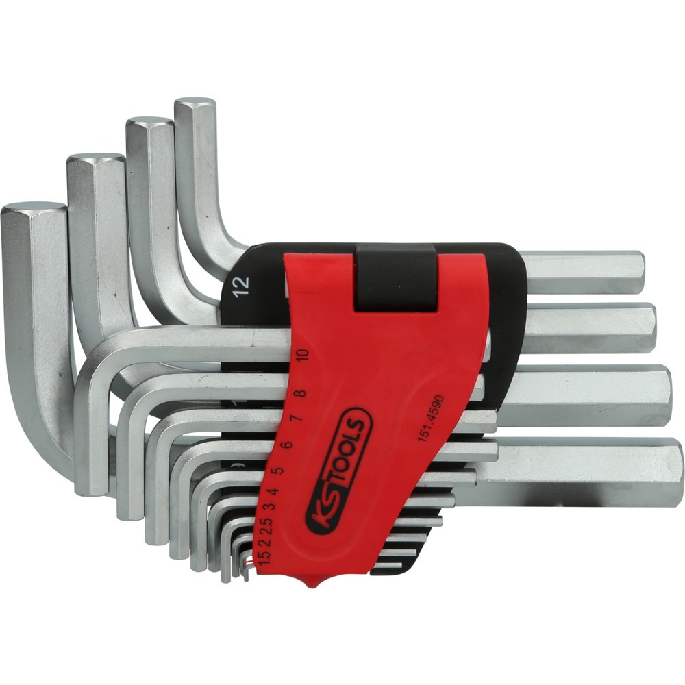 Bild von KS Tools 151.4590 Innen-Sechskant Winkelschraubendreher-Set 2 mm, 2.5 mm, 3 mm, 4 mm, 5 mm, 6 mm, 7
