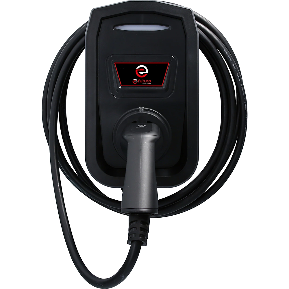 Bild von KSTOOLS® - efuturo Wallbox mit Typ 2 Ladekabel, 1 Phase, bis zu 7,4 kW, 32 A, 230 V, Mode 3, ohne RFID Zugangskontrolle, ohne Stromzähler
