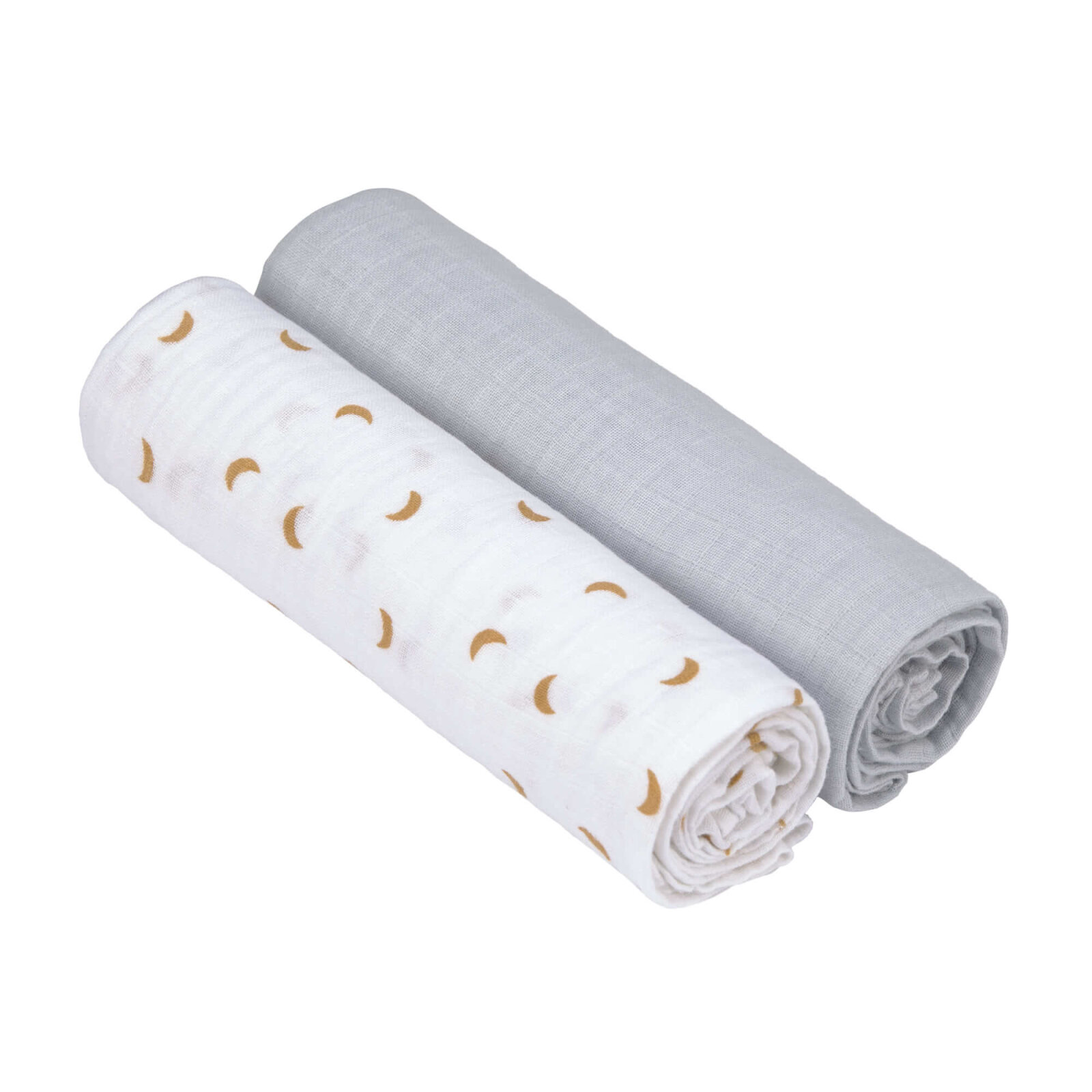 Bild von LÄSSIG Baby Puckdecke Spuckdecke Pucktuch Mulltuch 2er Set Baumwolle 120 x 120 cm/Swaddle & Burp Blanket XL Tractor