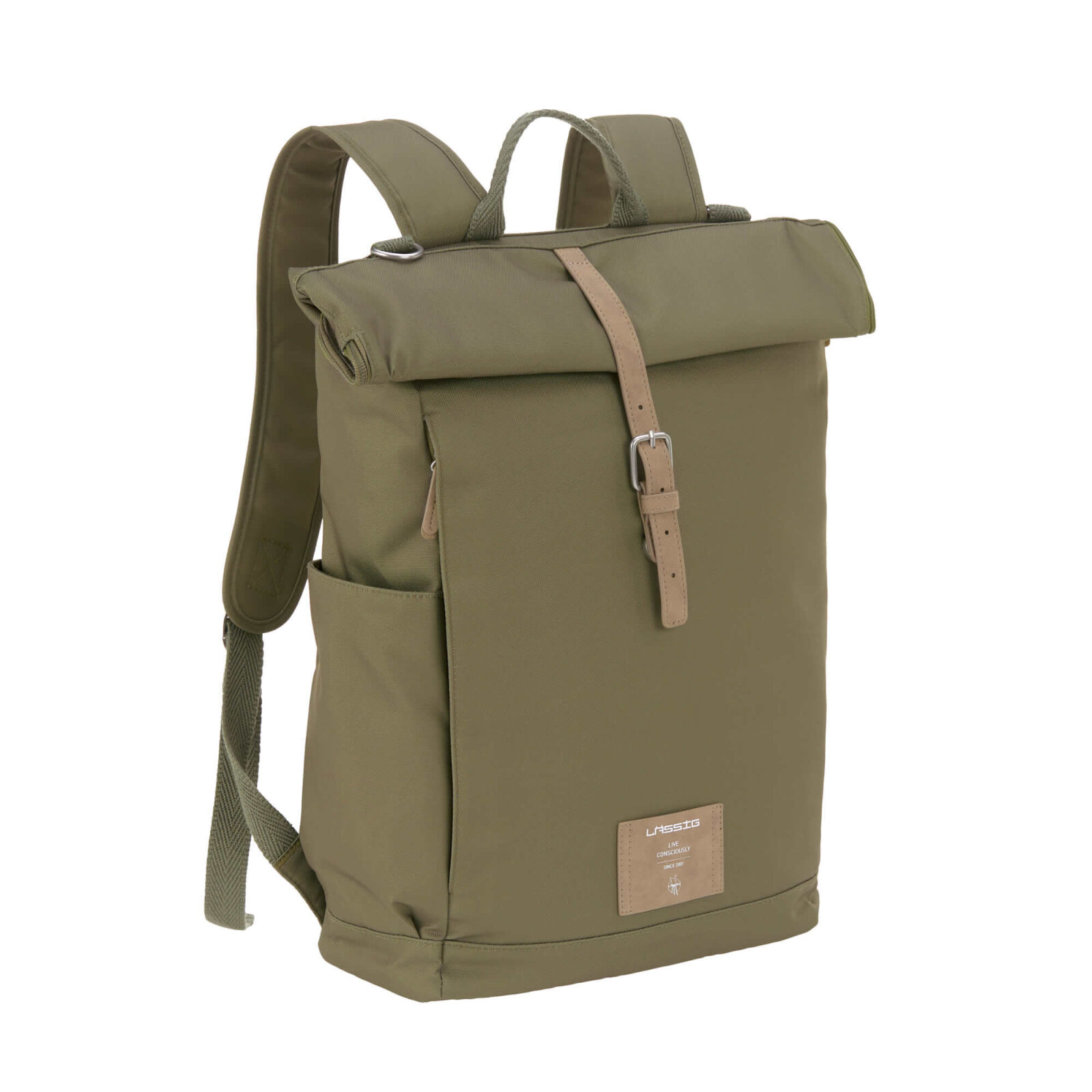Bild von LÄSSIG Wickelrucksack »Green Label, Rolltop, Olive«, PETA-approved vegan; zum Teil aus recyceltem Material