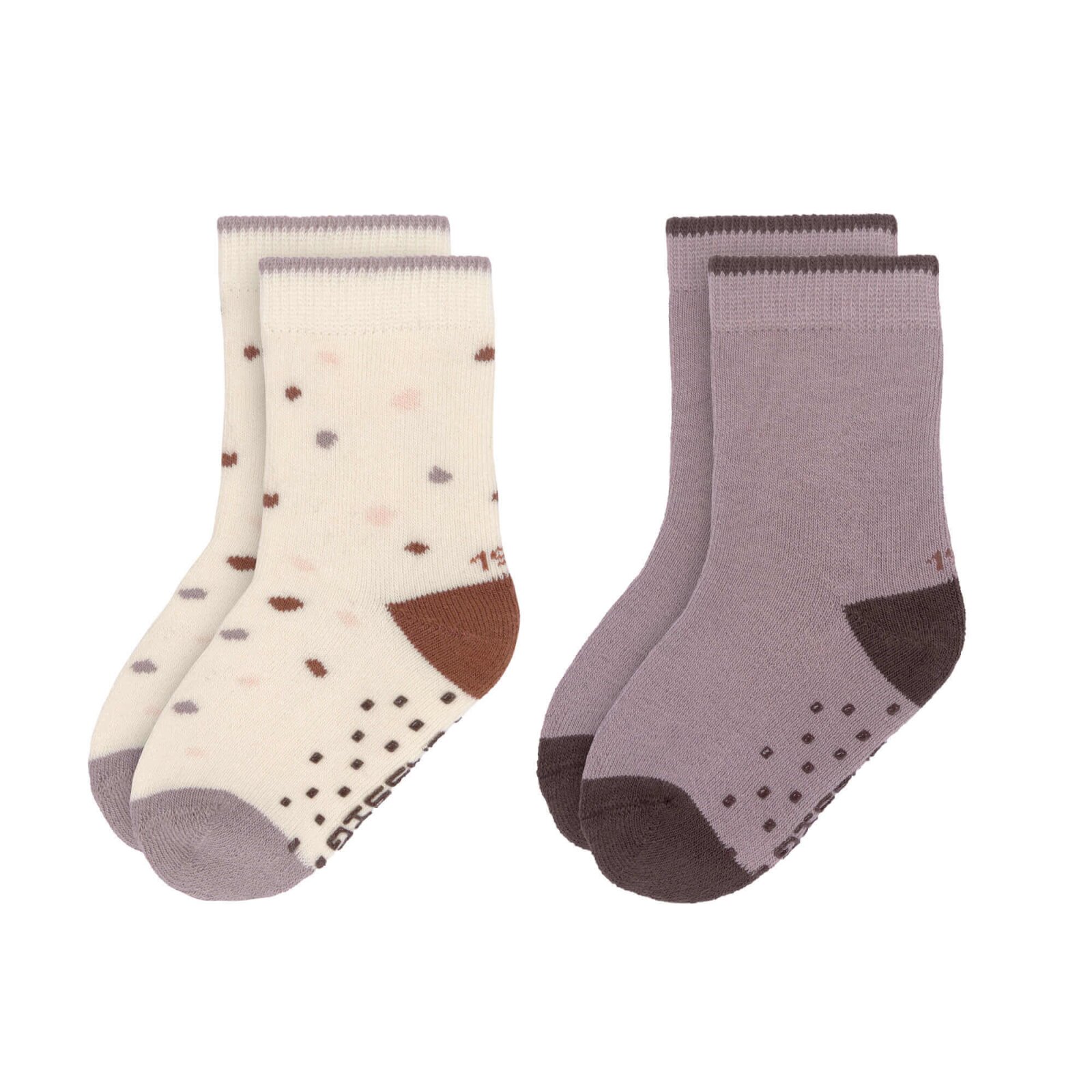 Bild von Lässig - Kinder Antirutsch-Socken (2er-Pack) - Anti-Slip Socks, Tiny Farmer Lilac Gr. 23-26 (A)