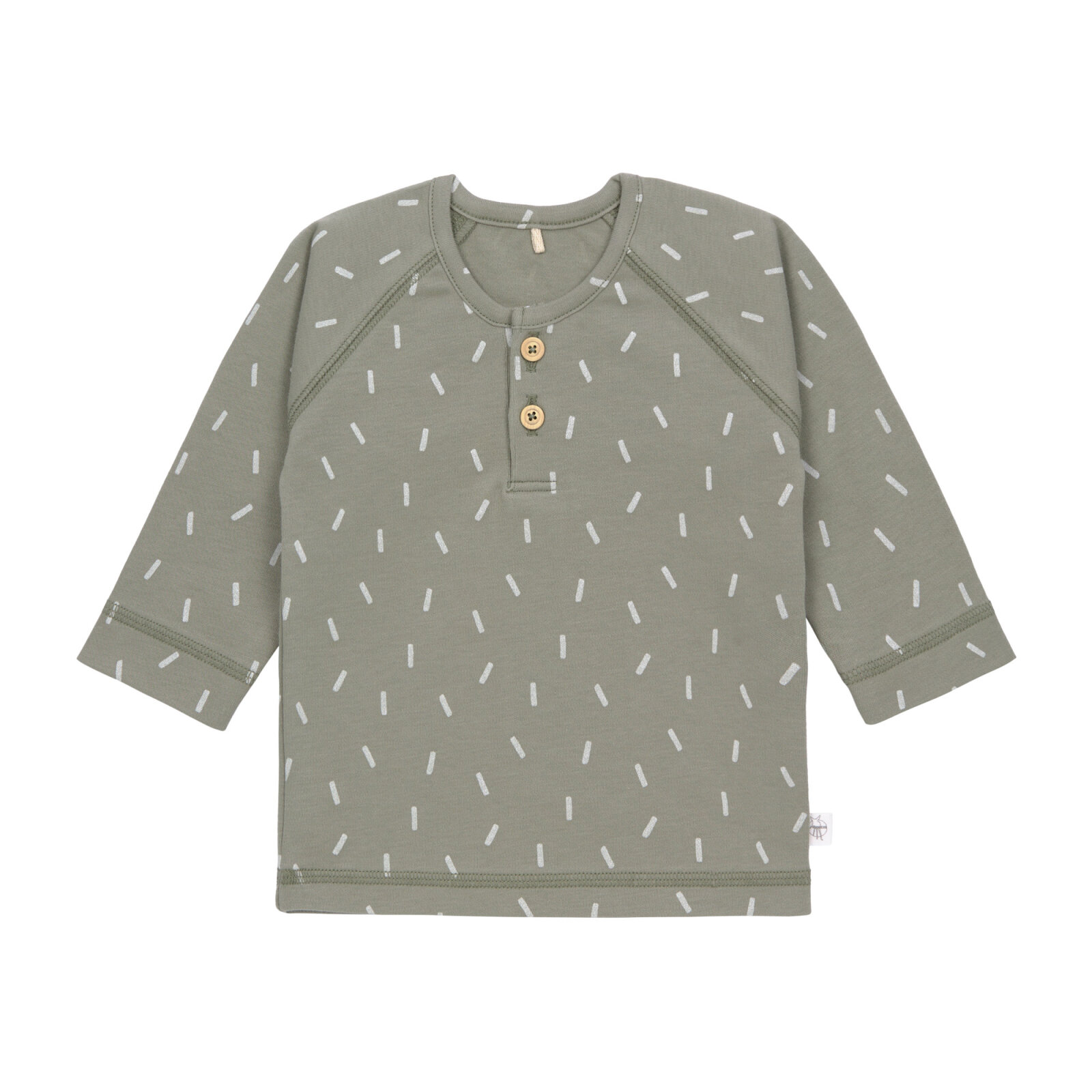 Bild von Lässig Cozy Colors Baby Langarm-Shirt aus Bio Baumwolle Größe: 86/92, Speckles olive